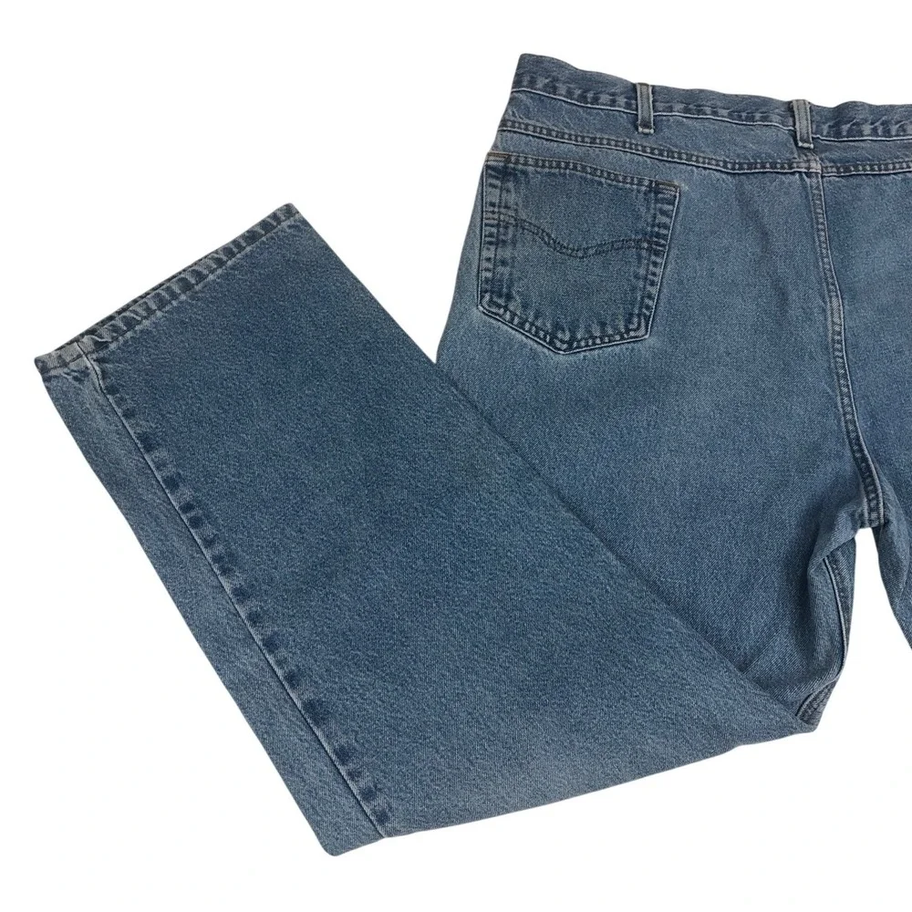 Carhartt Mens Relaxed Fit Straight Leg Blue Denim‎ Jeans Medium Wash 42x30 USA